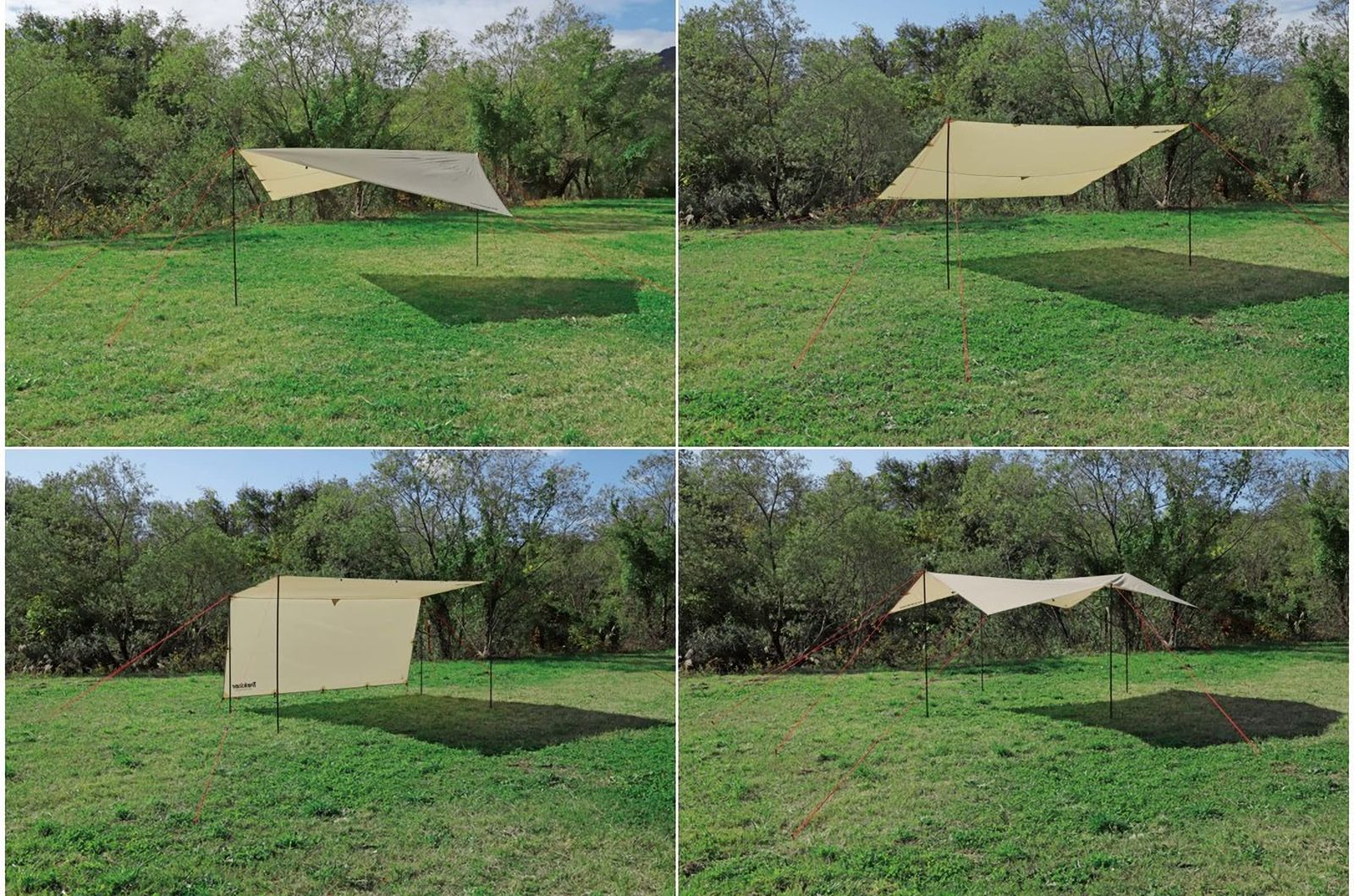  キャプテンスタッグ CAPTAIN STAG タープ レクタタープ セット 320 290 cm UVカット 2000 mm防水 2 3人用 バッグ付き トレッカー ホワイト グリーン カーキ UA 1083 1085 1089 タープ シェード本体 タープ シェード