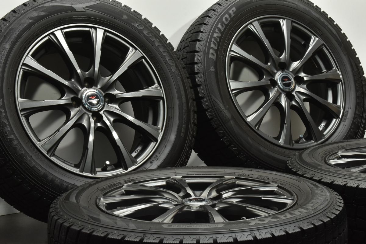 AIRNOVA 16 in 6 J 42 PCD 100 ダンロップ ウィンターマックス WM 02 195 65 R ライズ ロッキー レックス ガソリン車 スタッドレス