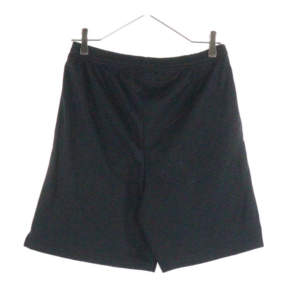 OFF WHITE 黒 メッシュ ショートパンツ サイドポケット付き OFF-WHITE オフホワイト 18SS ラバーロゴメッシュショートパンツ