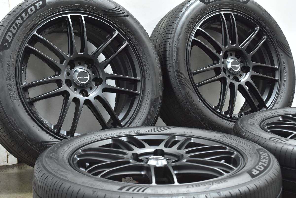 バリ溝 WORK エモーション ZR 7 17 in J 47 PCD 114 3 製 ダンロップ スポーツマックス LUX 215 55 R C 28 セレナ 外し