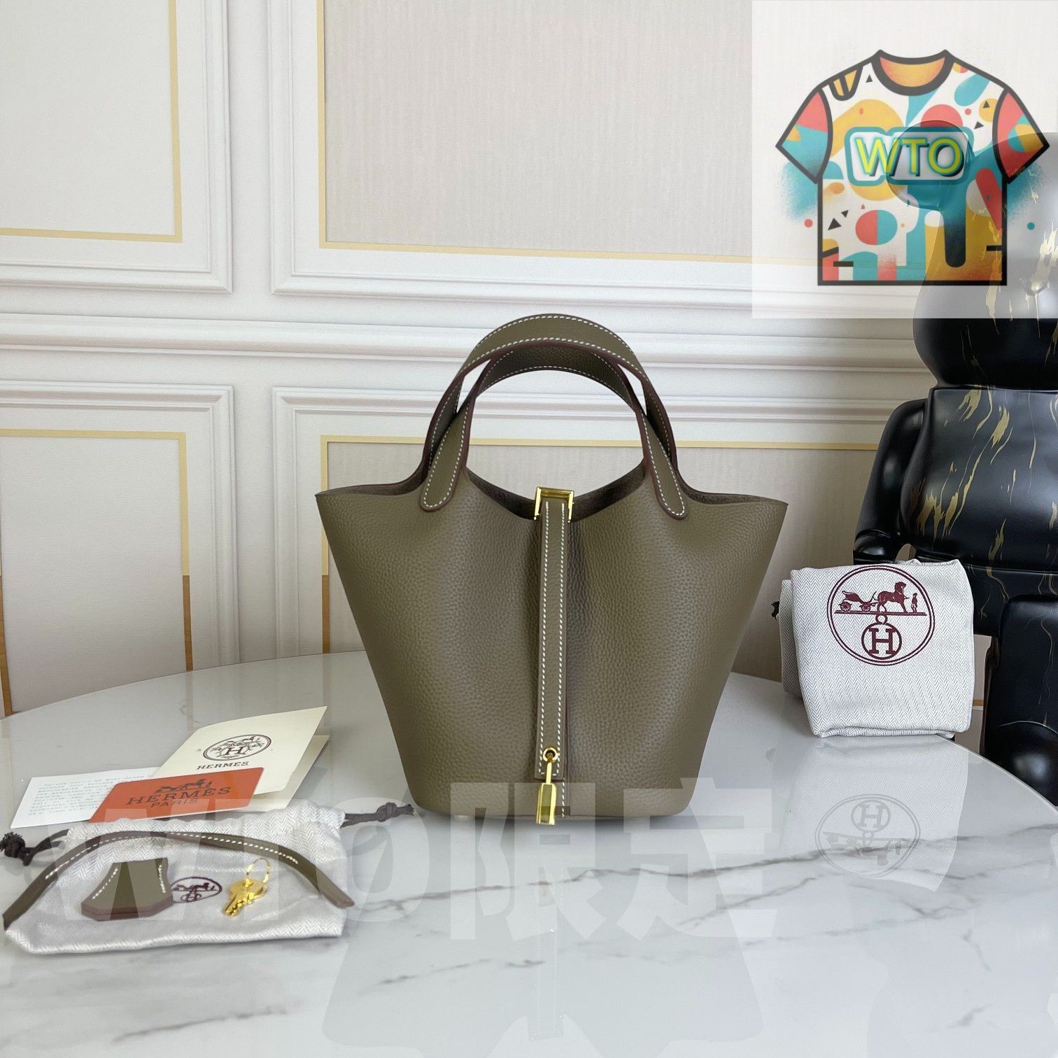 エルメス エレファント グレー レディース ハンドバッグ| |