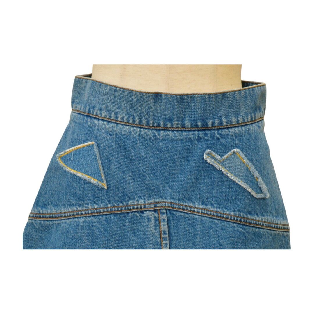 シャネル Chanel スカート ひざ丈 デニムスカート サイズ 38 ブルー