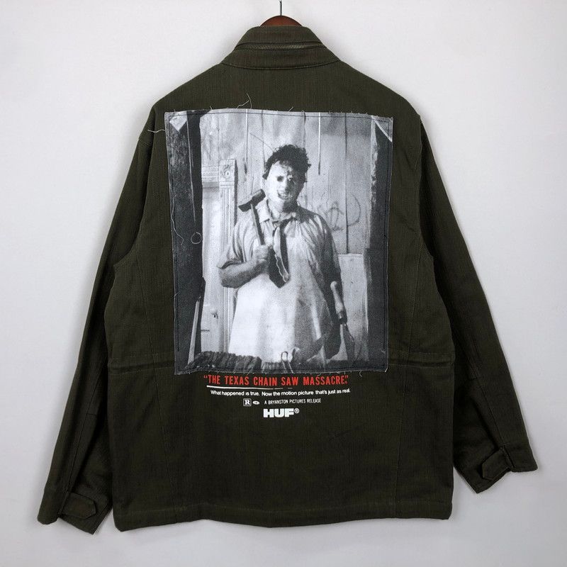 品 HUF ハフ × THE TEXAS CHAIN SAW テキサス チェーンソー 別注 コラボ M64 MILITARY JACKET FA-JK00462 M64 ミリタリー ジャケット 142-251109-ks-05-tei