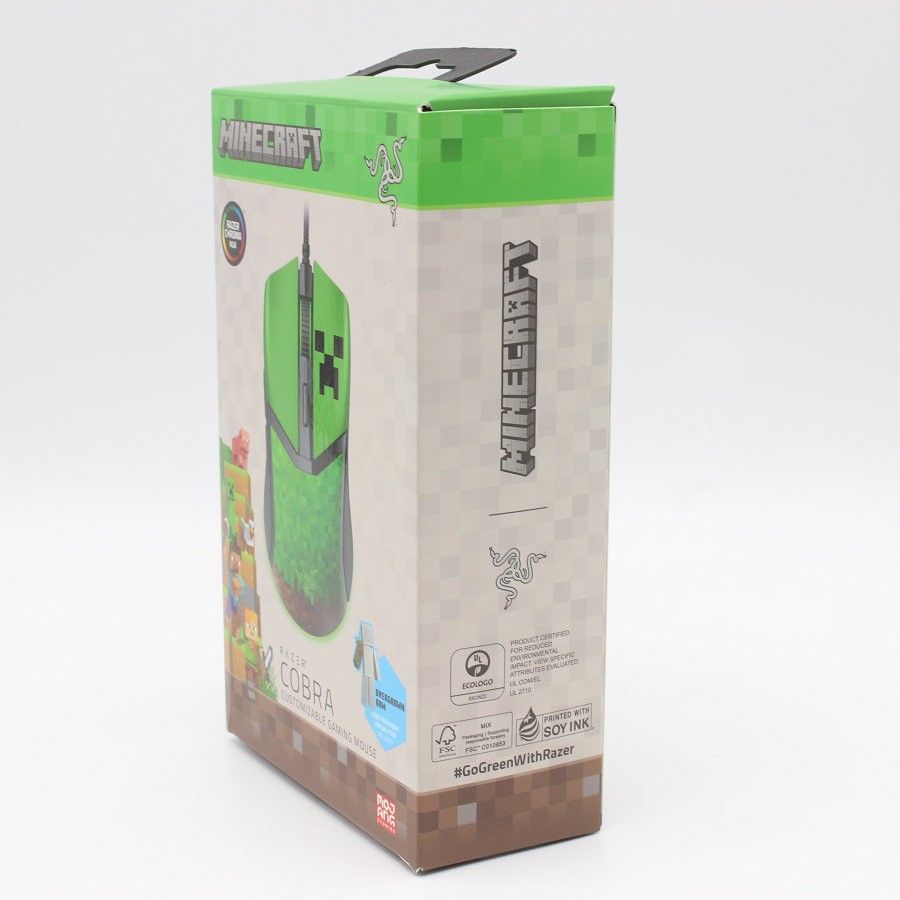Razer Cobra Minecraft Edition RZ 01 R 3 M 1 軽量 有線ゲーミングマウス レイザー 本体