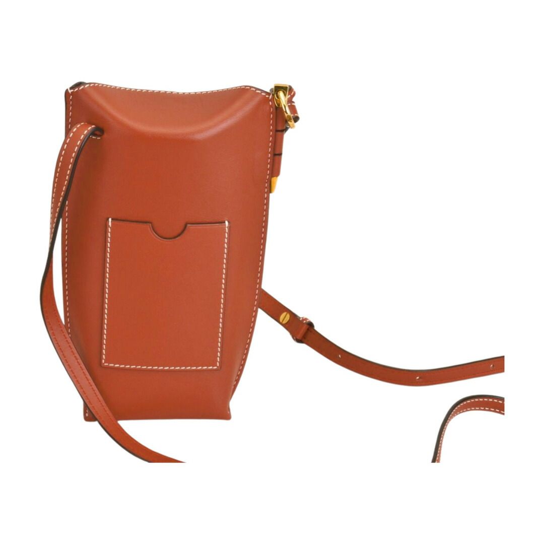 ロエベ LOEWE ゲートポケット アナグラム ショルダーバッグ ブラウン 651944 レディース F-YA1157