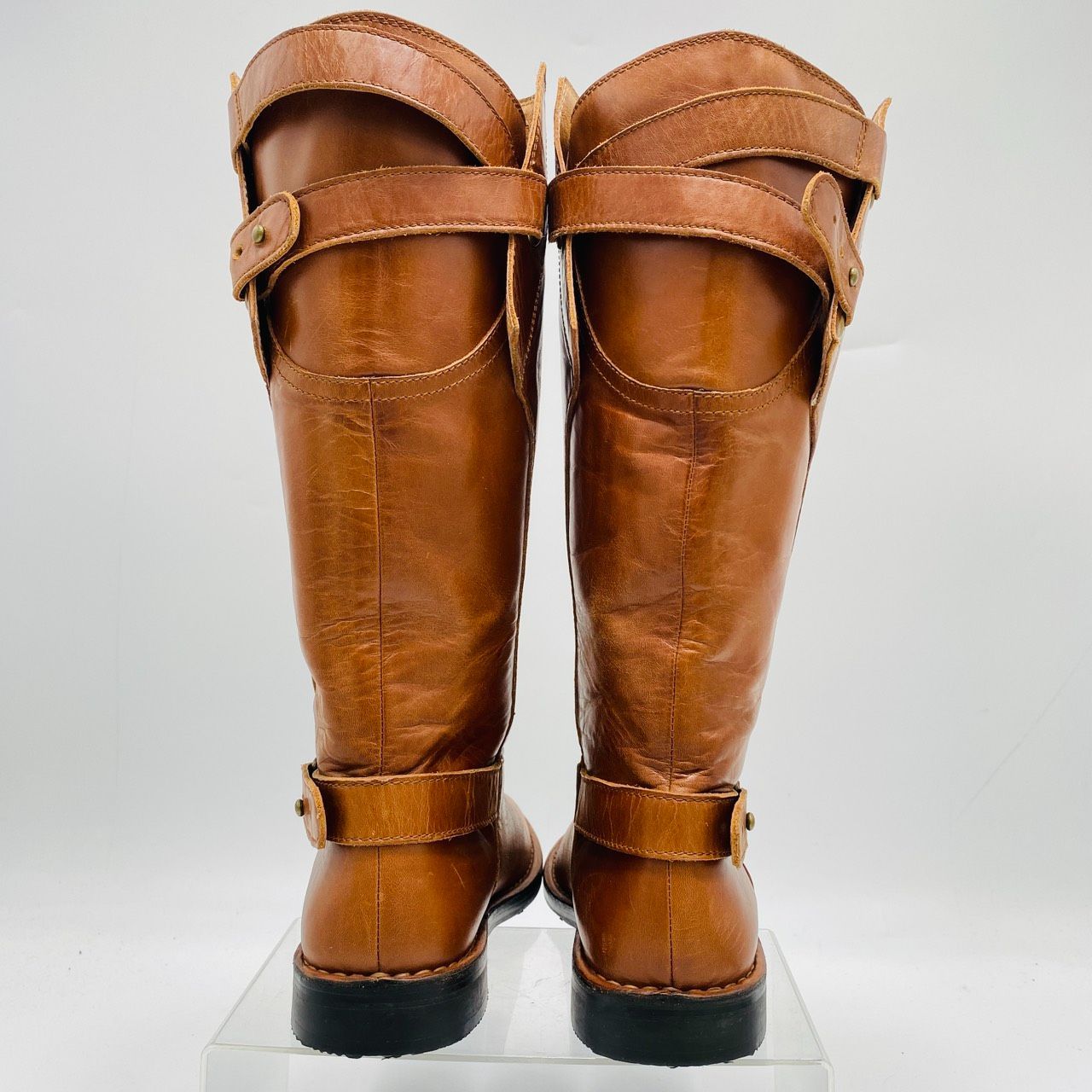 REGAL リーガル ジョッキーブーツ ロングブーツ ラウンドトゥ ベルト