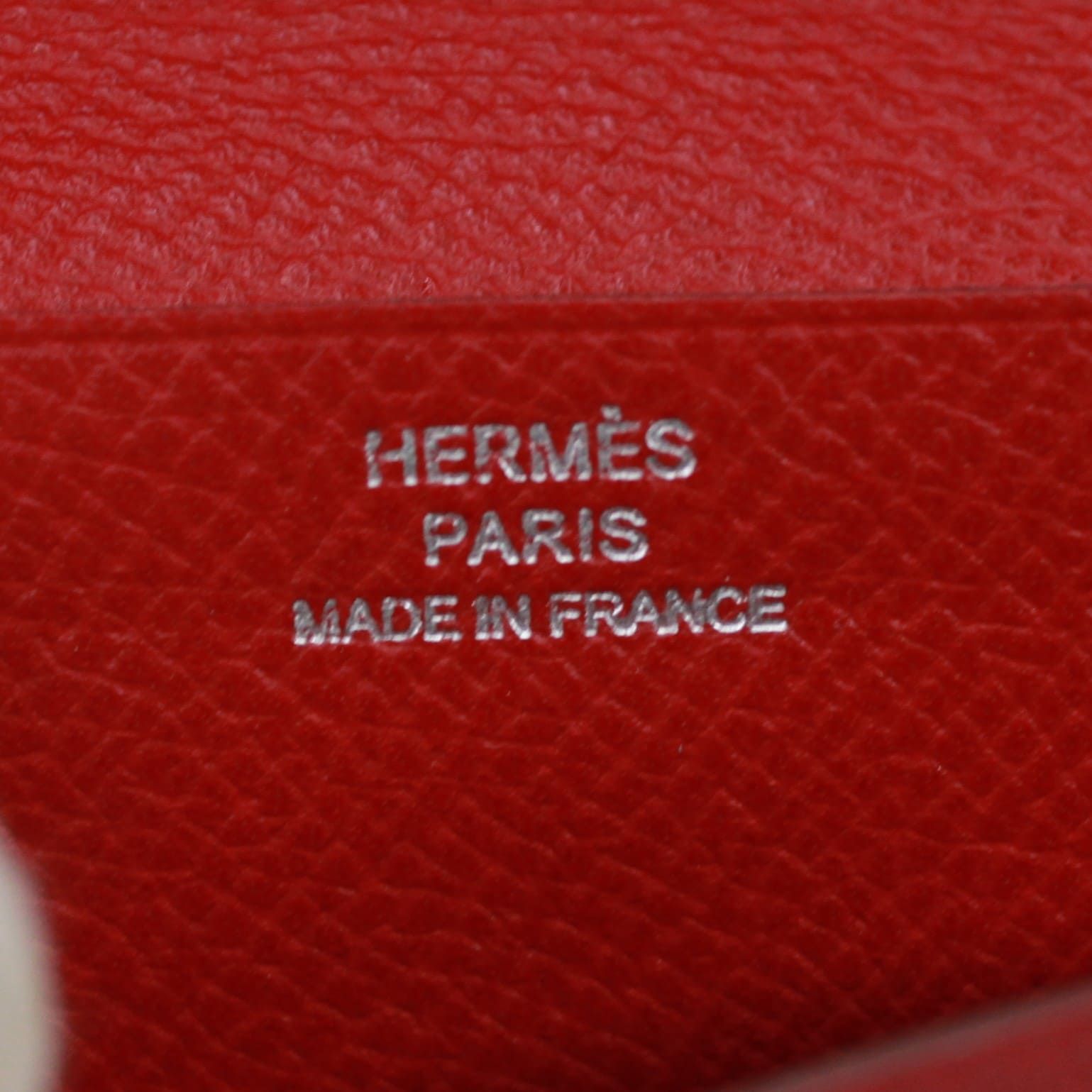  HERMES エルメス 長財布 クシュベル レッド L刻印刻印 レディース 長財布 小物