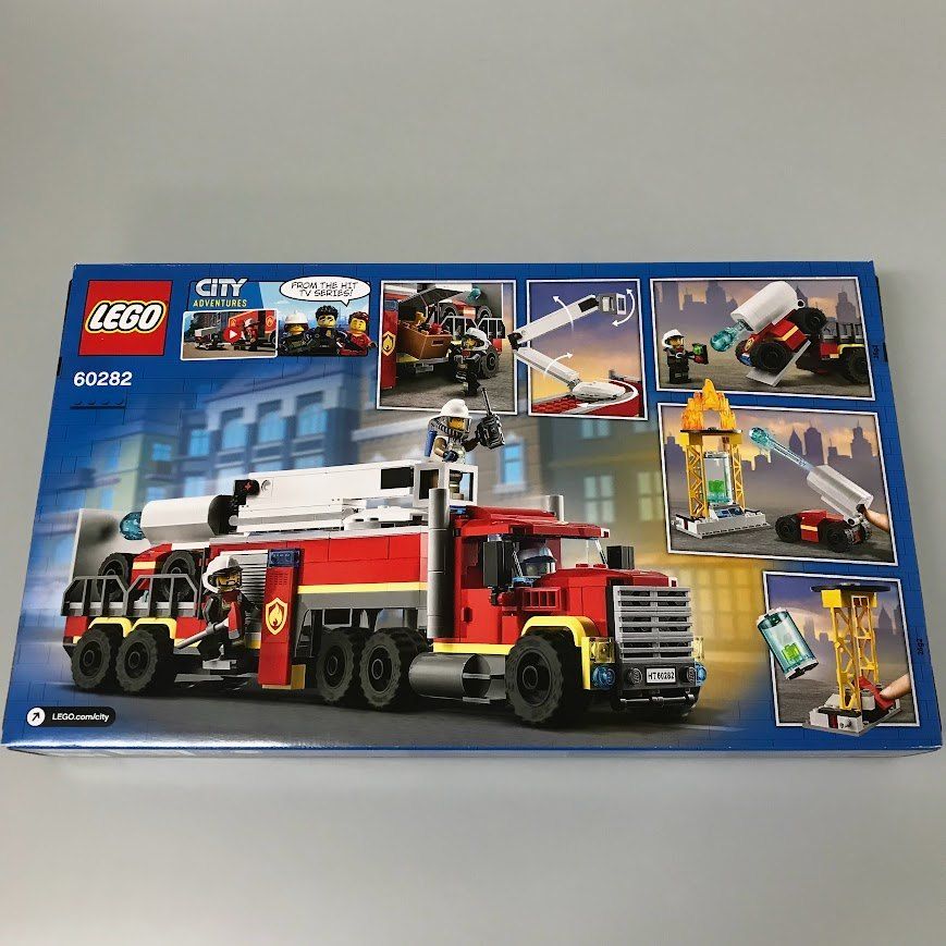 LEGO レゴ CITY シティ 60282 消防指令基地 製造終了品 DB-121-T レゴシティアドベンチャーズ 消防車 ミニフィグ ボブ フェルドマン 消防士 乗り物 はたらく自動車 372