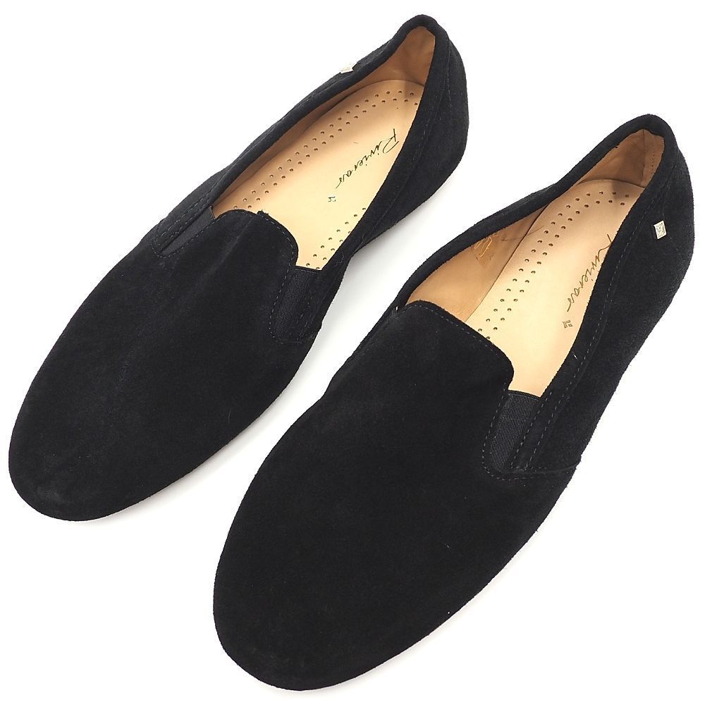 Rivieras スエードレザー スリッポン サイズ 41 ブラック シューズ 五大陸 リヴィエラ メンズ 5 L K 06160 KOV 12