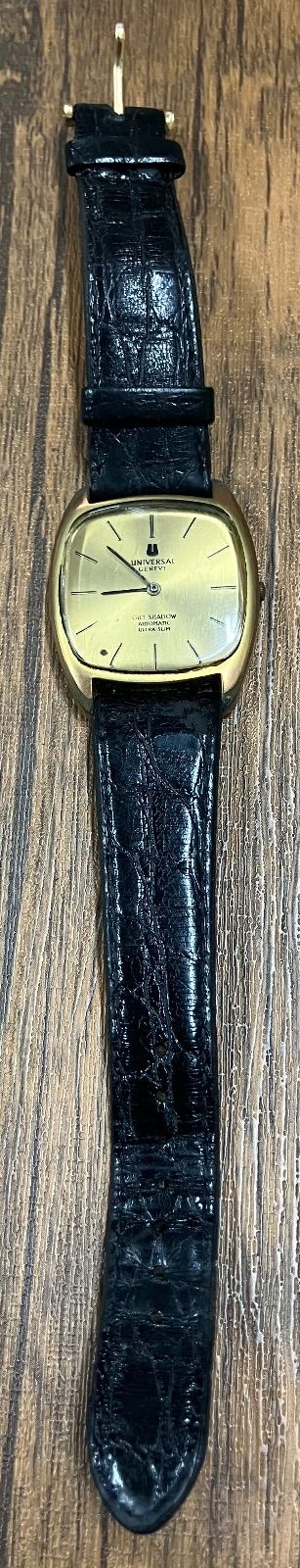 T 181 UNIVERSAL GENEVE ユニバーサルジュネーブ GP 革 AT シャンパン文字盤