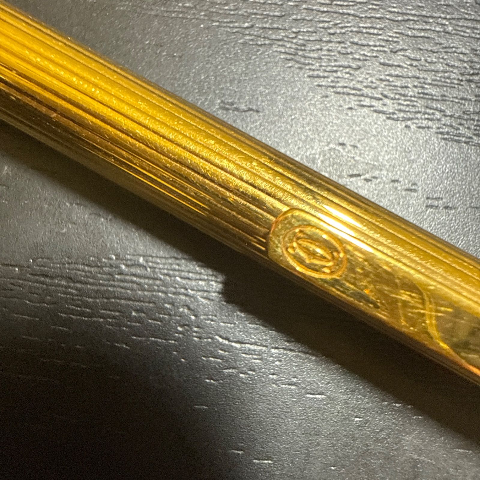 Cartier カルティエ ツイスト式ボールペン ゴールド ビンテージ 筆記 済み