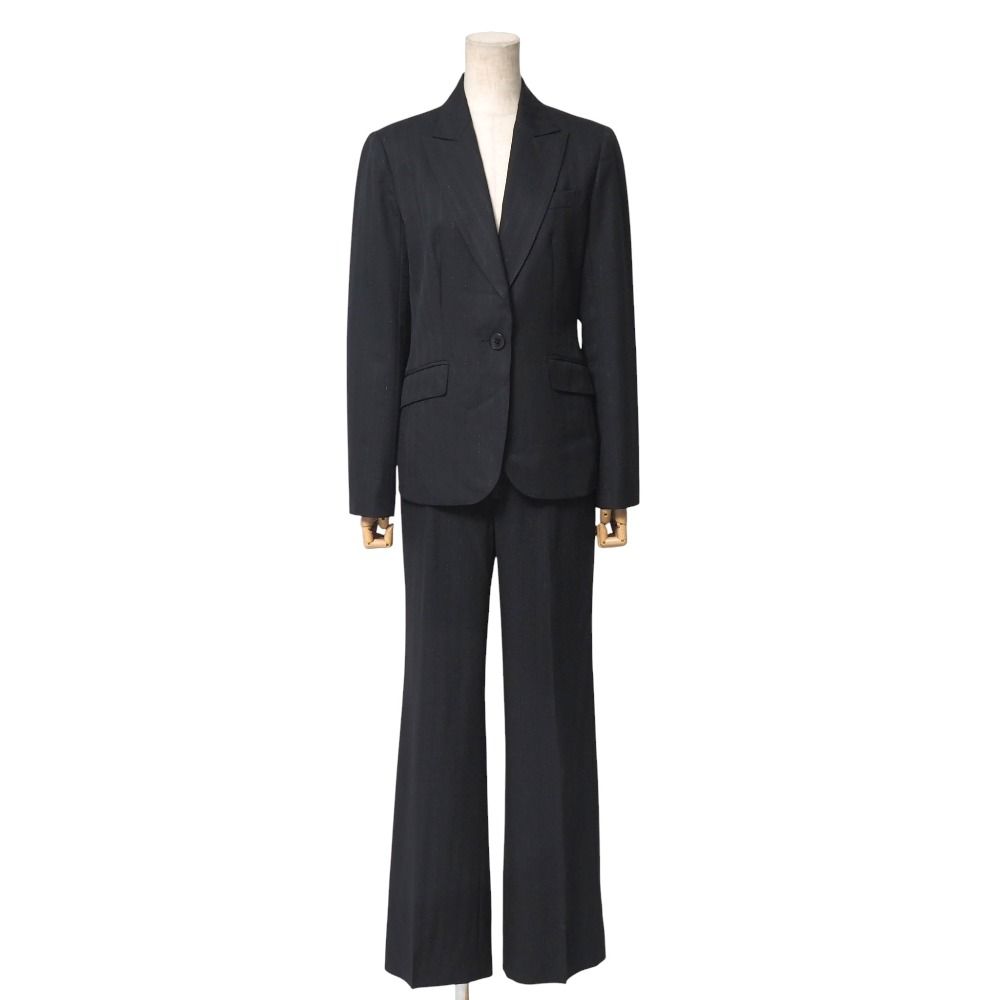 BURBERRY バーバリー パンツスーツ サイズ40 ストライプ ブレザー テーラード シングルジャケット フ パンツ スラックス ブランド古着 20251112 RA6503