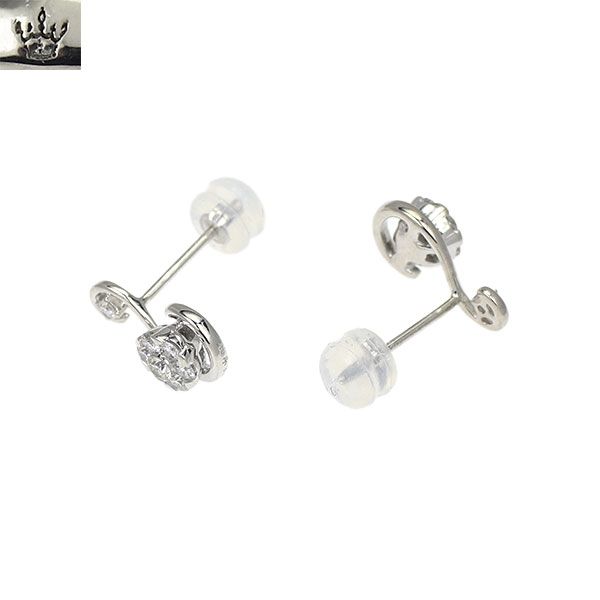 コロネット K 18 WG ダイヤモンド ピアス 0.38 ct