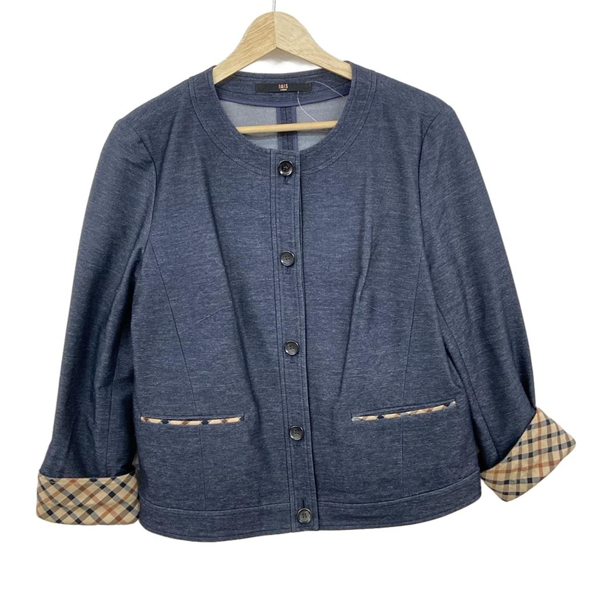 ダックス DAKS サイズ42 XL - ダークネイビー レディース 半袖/ロング