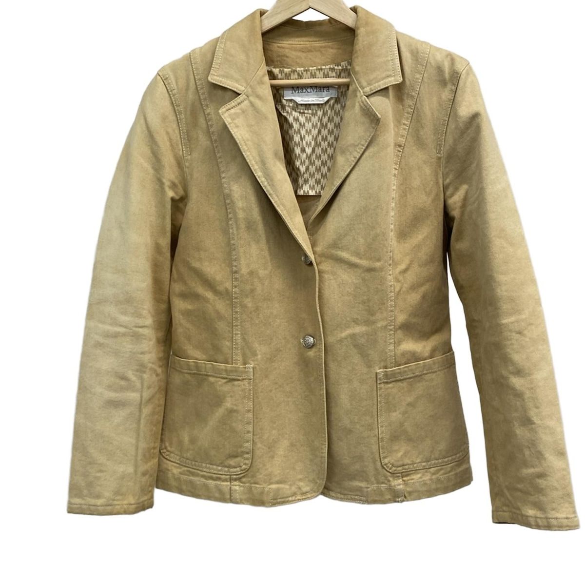 Max Mara マックスマーラ Gジャン サイズ44 L レディース - ベージュ 長袖 デニム 秋 春