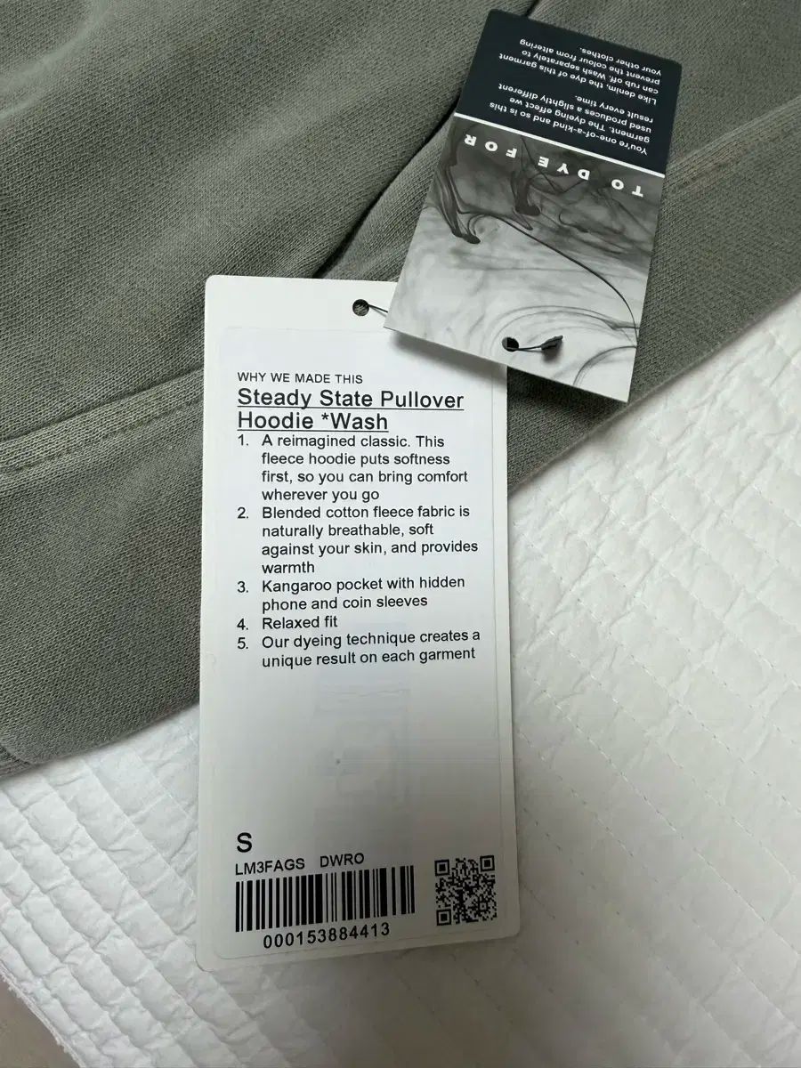 ルルレモン ステディステイト プルオーバー フーディー ウォッシュ色 S WWW_SMP1DAWEKUDUS_SCH_ID