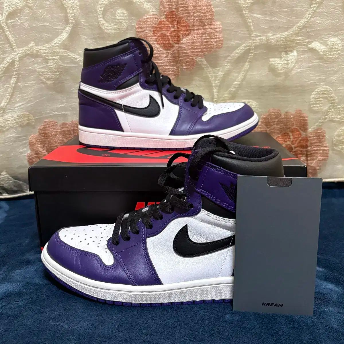 ナイキ ジョーダン1 ハイ コートパープル 260