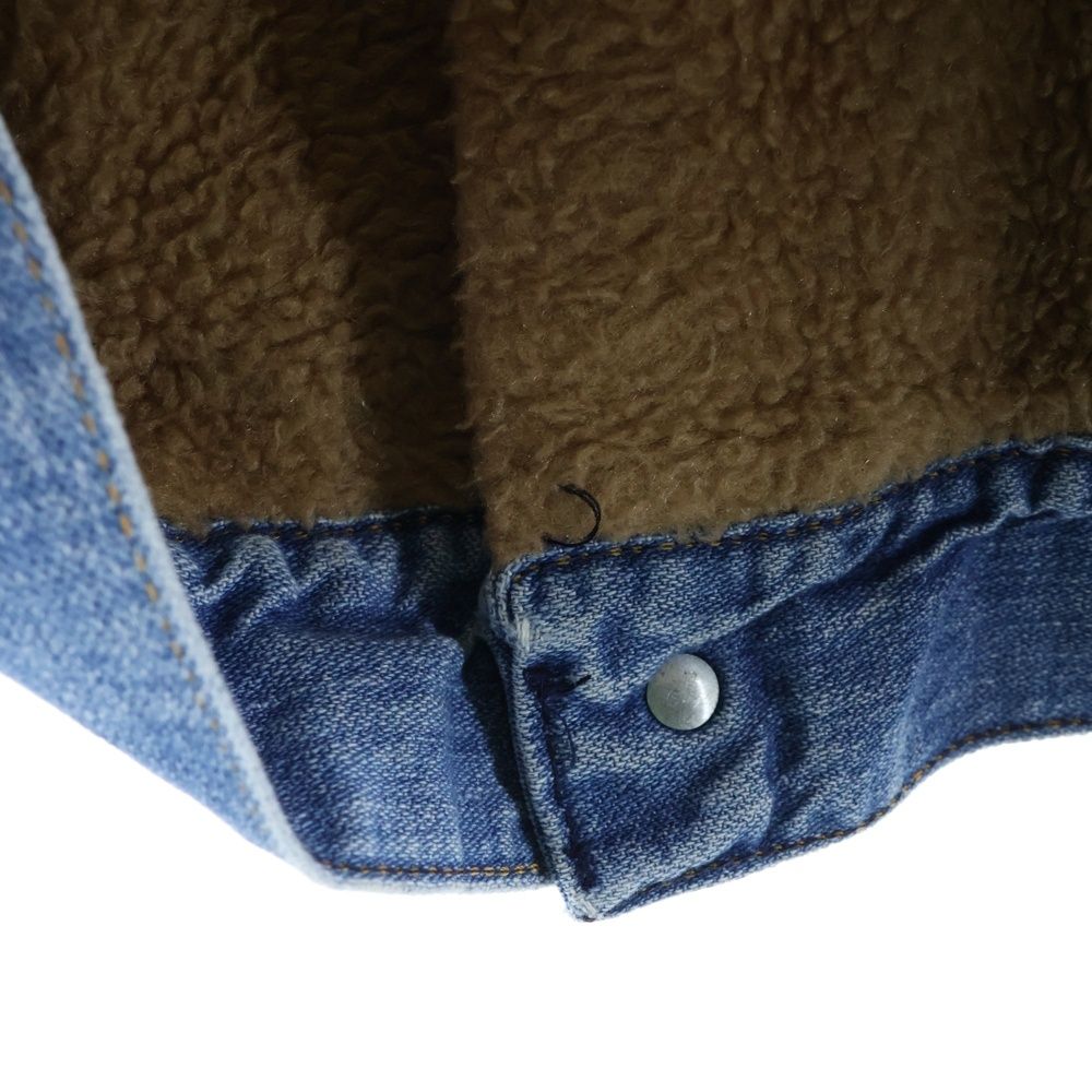 Wrangler デニムジャケット コーデュロイ襟　裏地ボア　80s 希少 馬タグ 80S ラングラー Wrangler 裏ボア 襟コーズ デニムジャケット