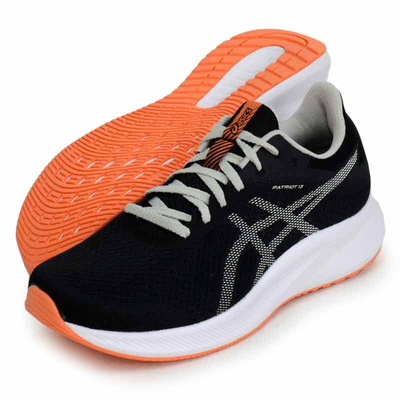 アシックス ランニングシューズ PATRIOT 13 メンズ 004 ブラック ライトセージ 26.5 cm 2E