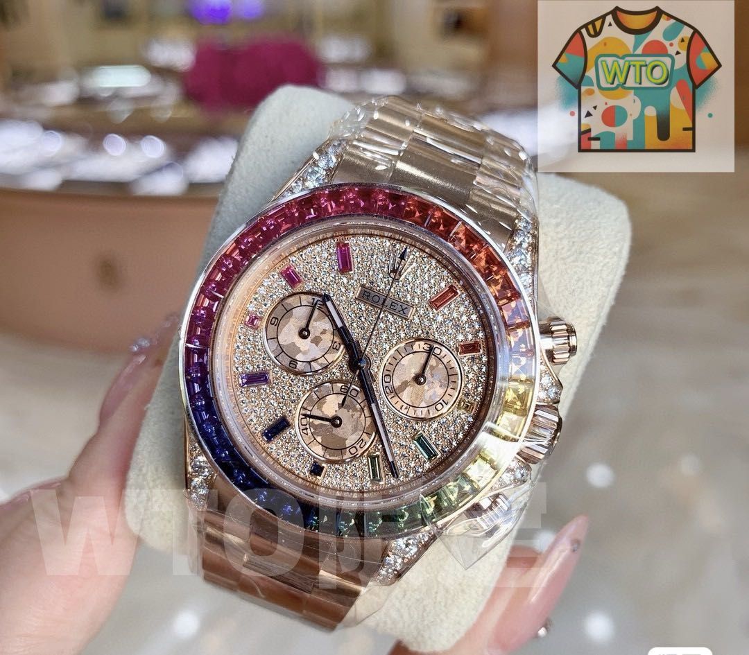 22今すぐ へようこそ! Rolex ロレックス Daytona デイトナ Ref 0002 K 18 PG レインボー25 WTO通販 WTO店名をご ください WTO輸入 JUM 86