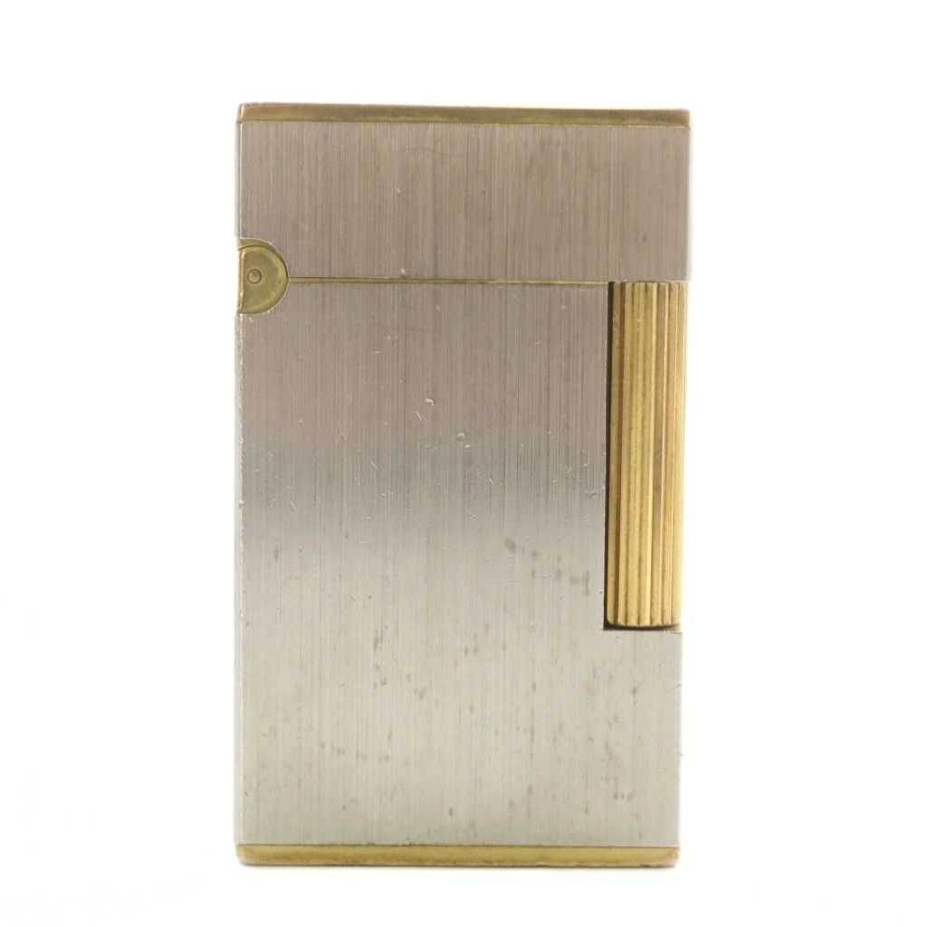 エステーデュポン S T DUPONT ライン2 ガスライター 喫煙具 タバコ ローラー式 シルバー色 ゴールド色 XZ GY 18