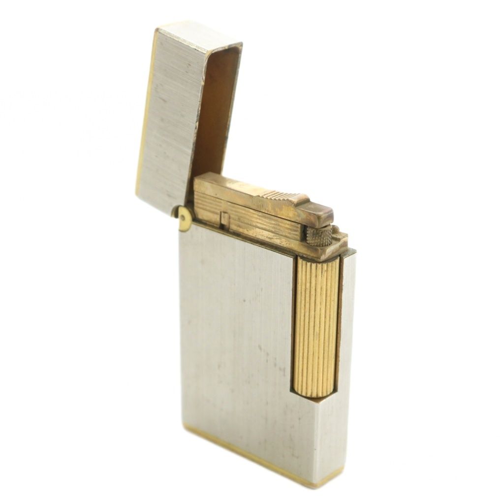  エステーデュポン S.T.DUPONT ライン2 ガスライター 喫煙具 タバコ ローラー式 シルバー色 ゴールド色 XZ GY 18 その他 トップス