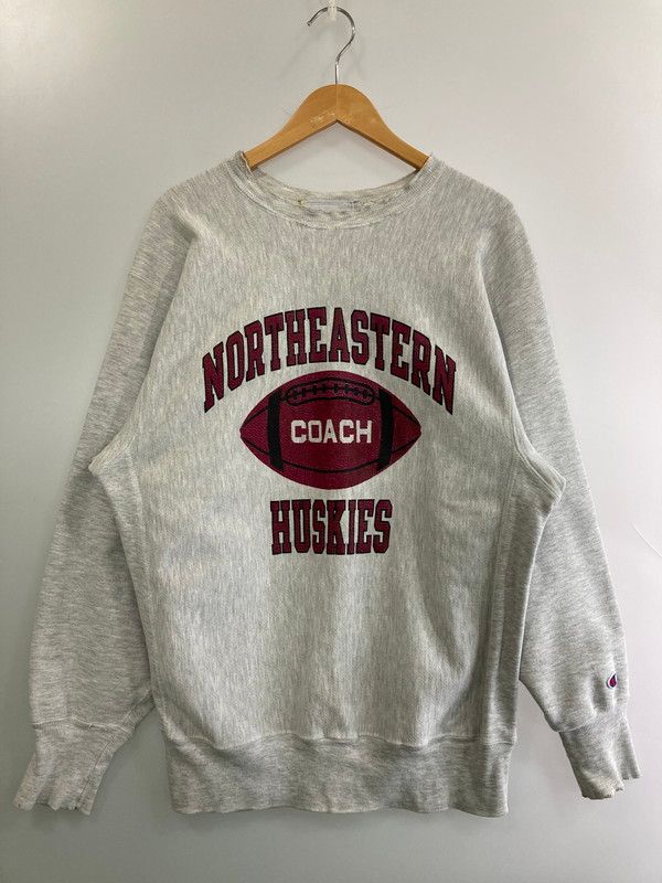 品 Champion チャンピオン 80S NORTHEASTERN HUSKIES REVERSE WEAVE SWEAT スウェット トップス 146-251112-ks-39-min