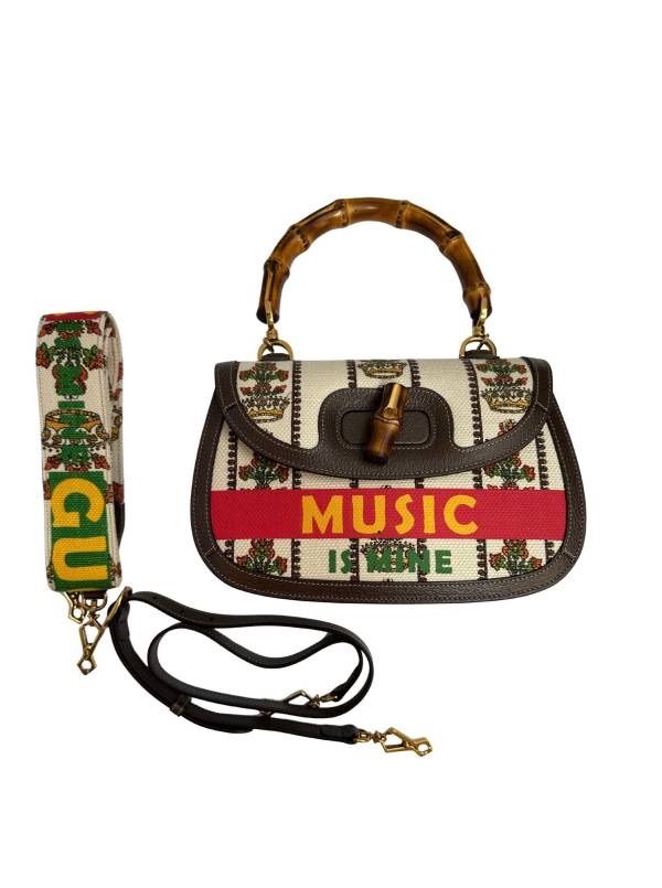 希少品　レア　GUCCI グッチ　100周年モデル　バンブー　ショルダーバッグ GUCCI グッチ バンブー 100周年記念モデル キャンバス レザー 2way