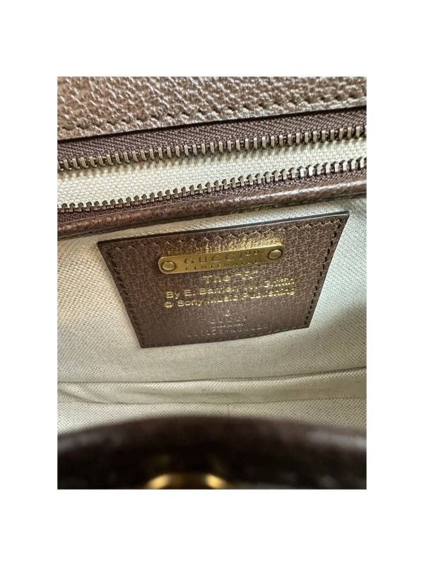 GUCCI グッチ バンブー 100周年記念モデル キャンバス レザー 2way