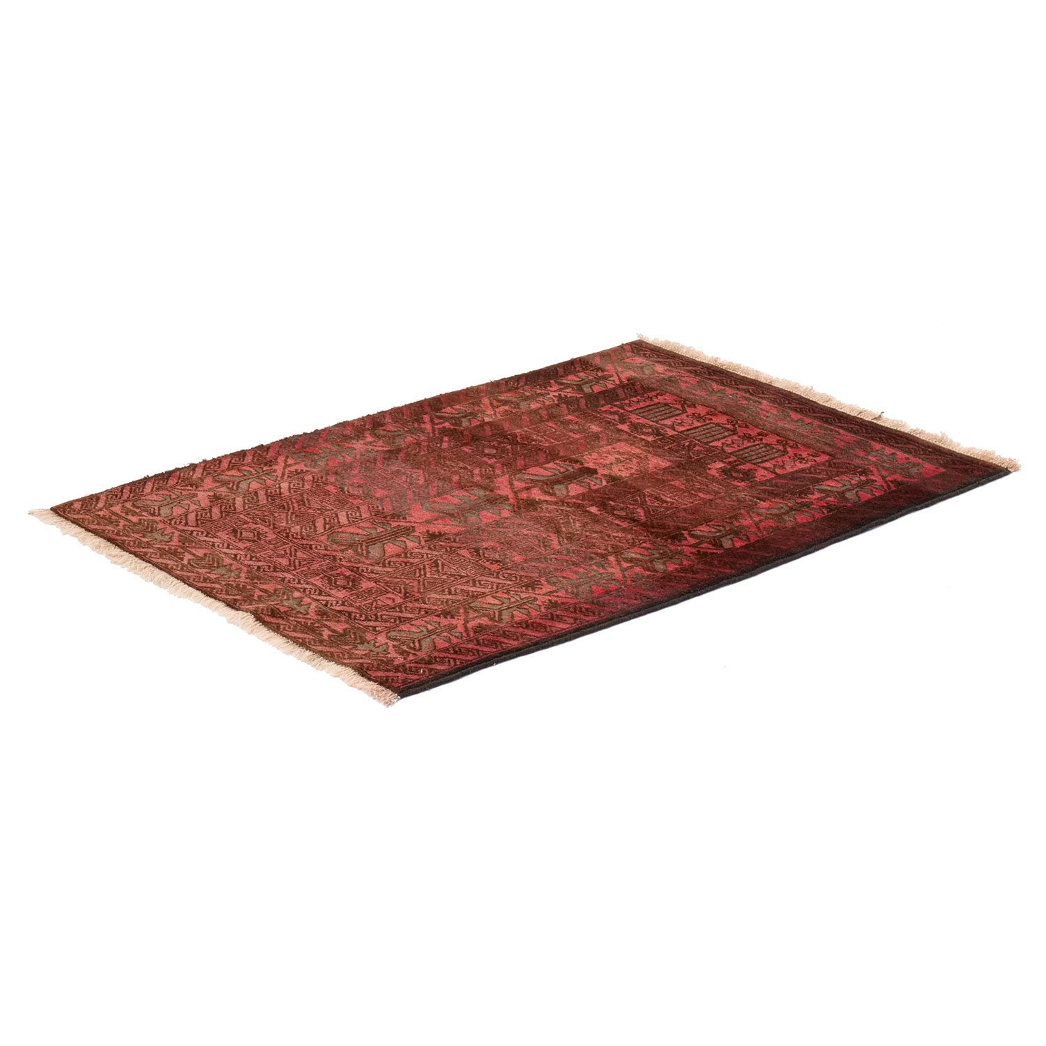 アフガニスタン 1960年代 1330×920mm セミアンティーク 灌木モチーフ