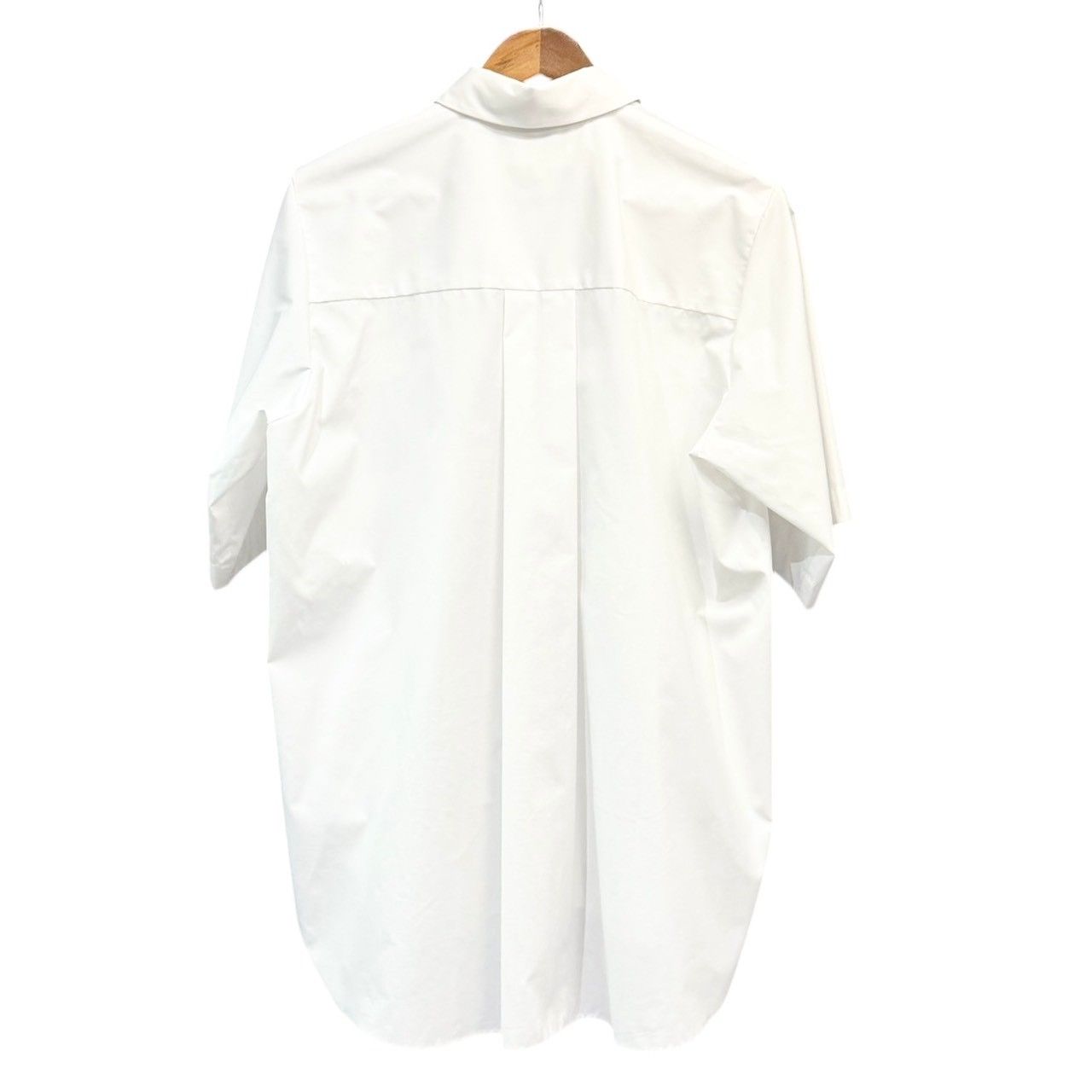 ENFOLD エンフォルド 25AW STEP SHIRT デザイン半袖シャツ 300IA530-0171 38 ホワイト 15024