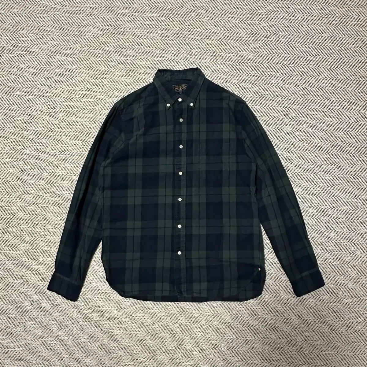 BEAMS PLUS japan made tartan check shirt
