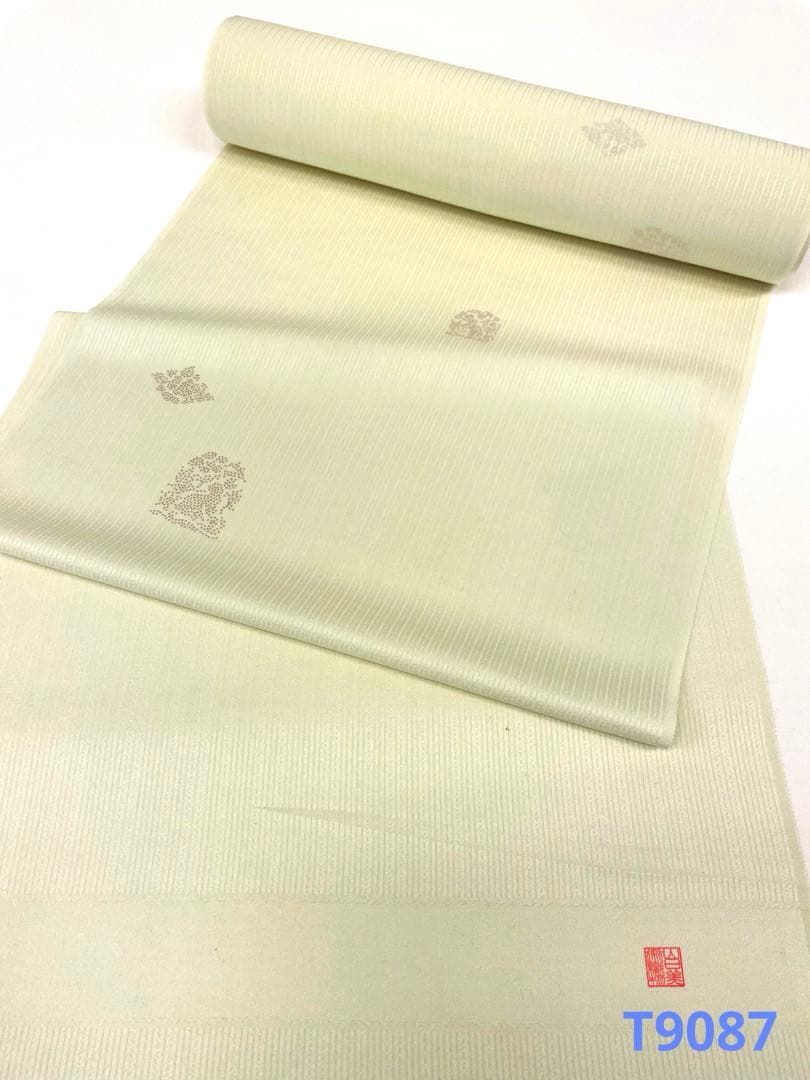 小紋 印傳 山口美術織物 紋意匠 正絹 反物 T 9087