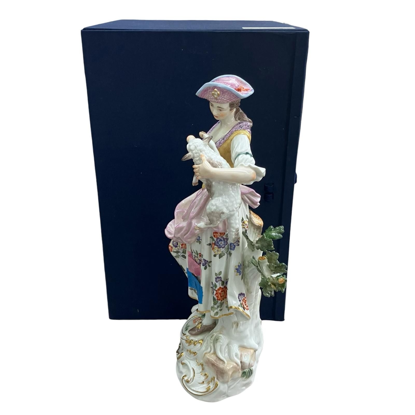 186000 現状品 Meissen マイセン 羊飼いの女性