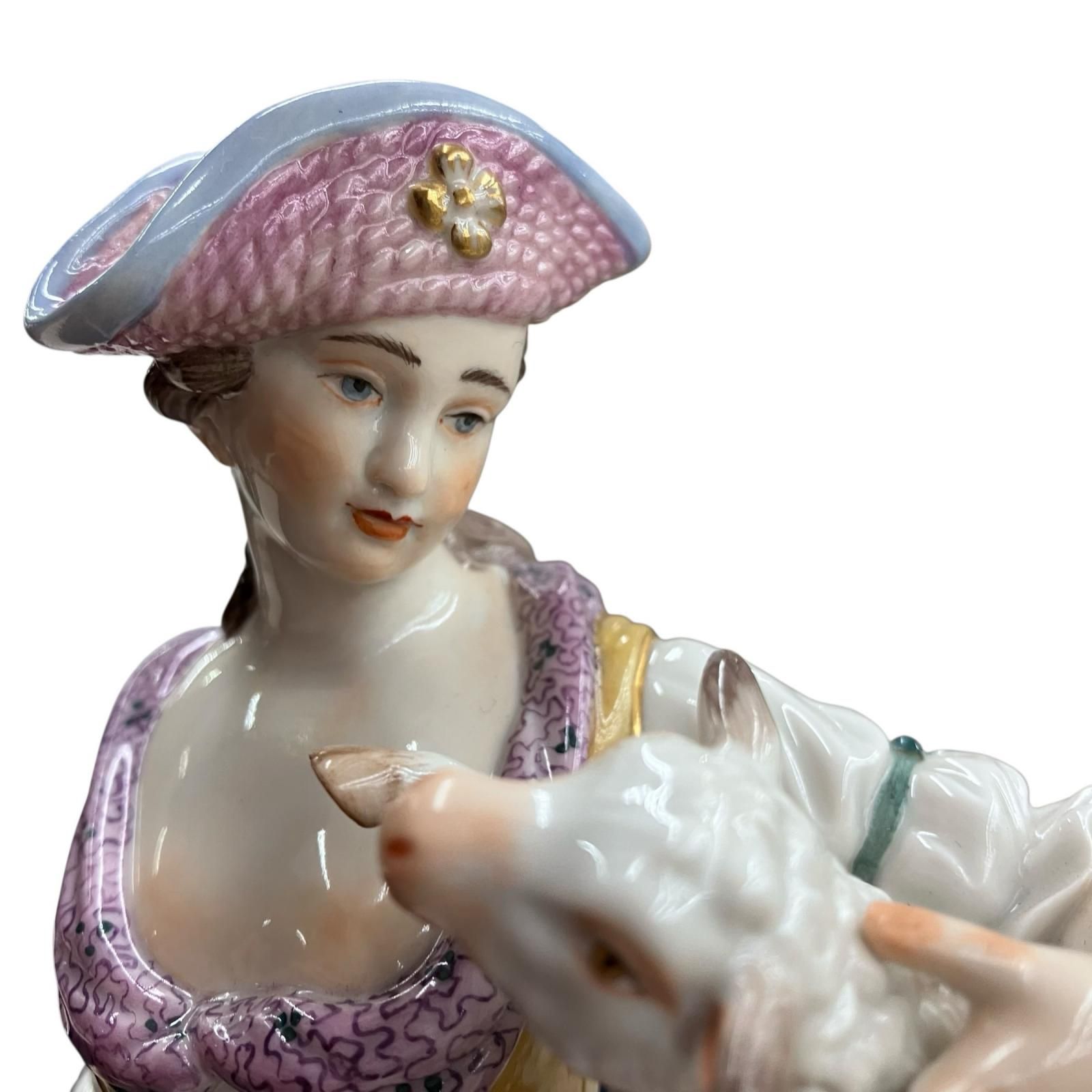 マイセン　羊飼いの女性 186000 現状品 Meissen マイセン 羊飼いの女性 - メルカリ