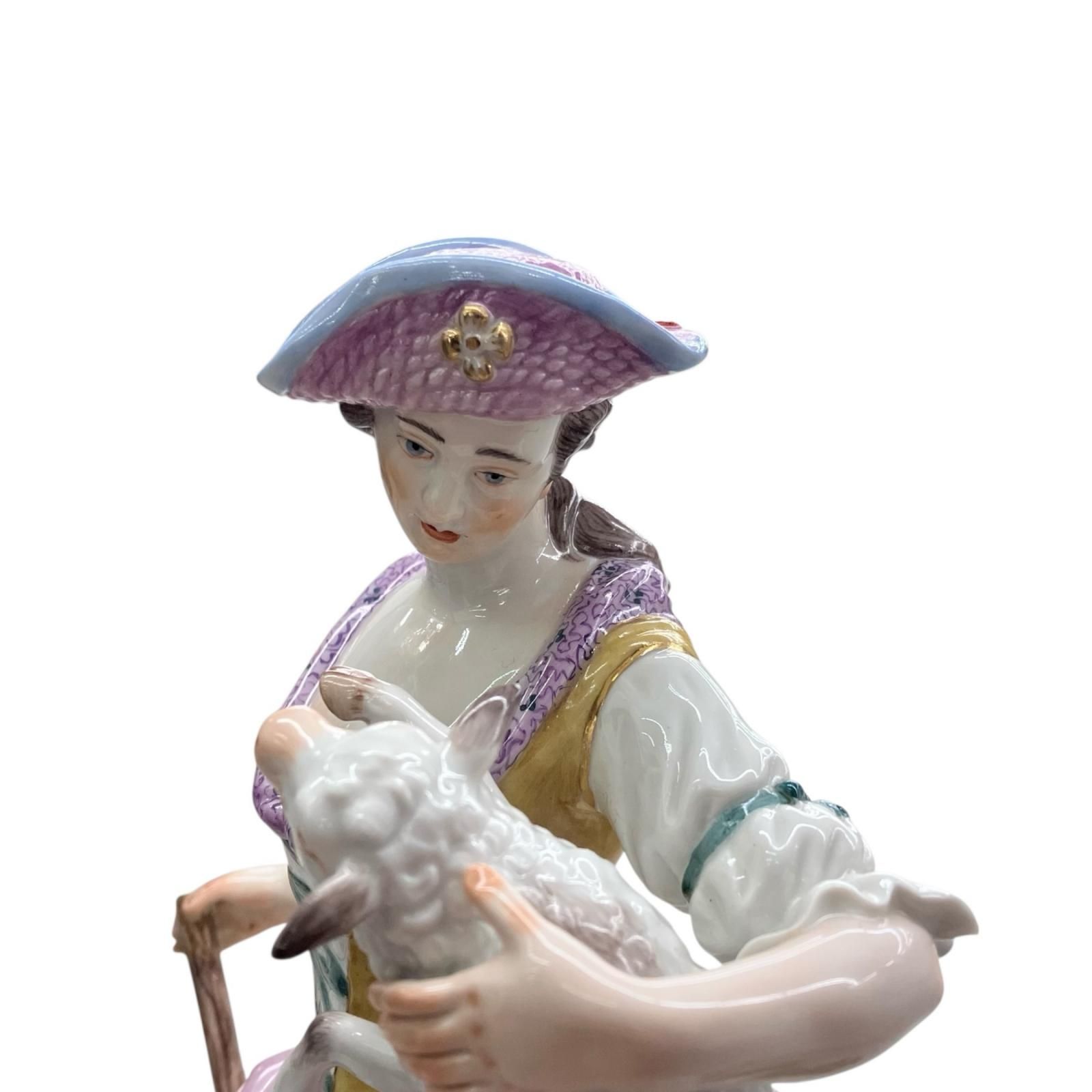 186000 現状品 Meissen マイセン 羊飼いの女性 - メルカリ
