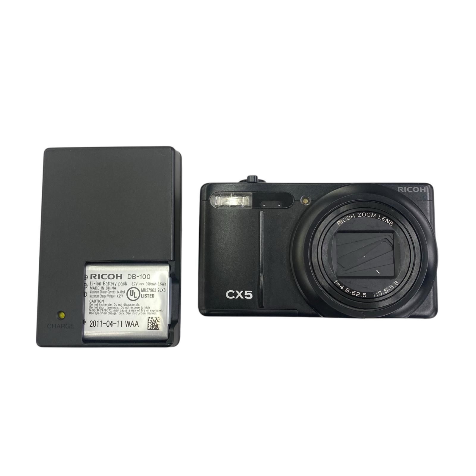 186000 動作 済み RICOH リコー コンパクトデジタルカメラ CX5 ブラック