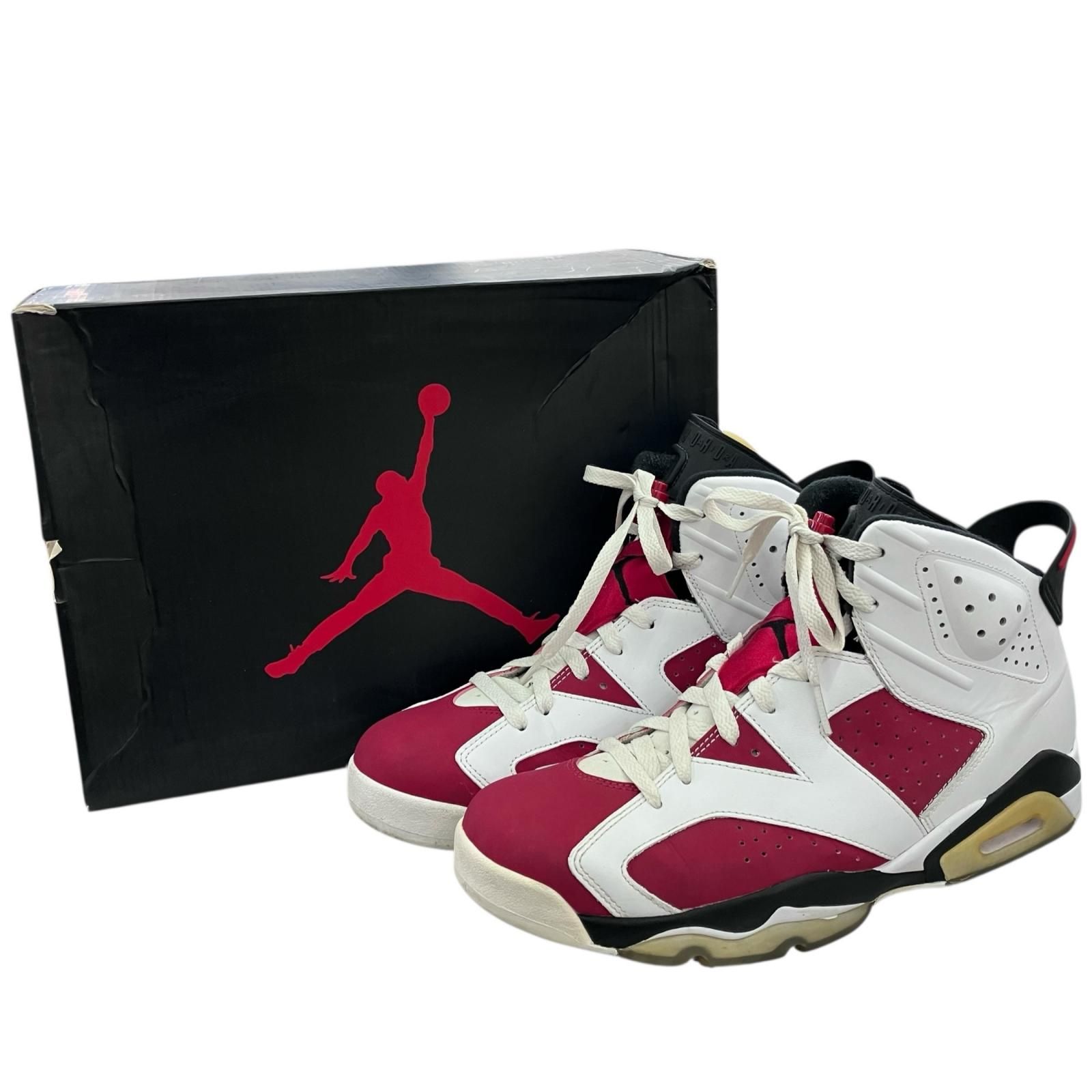 186000 現状品 NIKE AIR JORDAN 6 carmine 2021 AJ6 28.5cm - メルカリ
