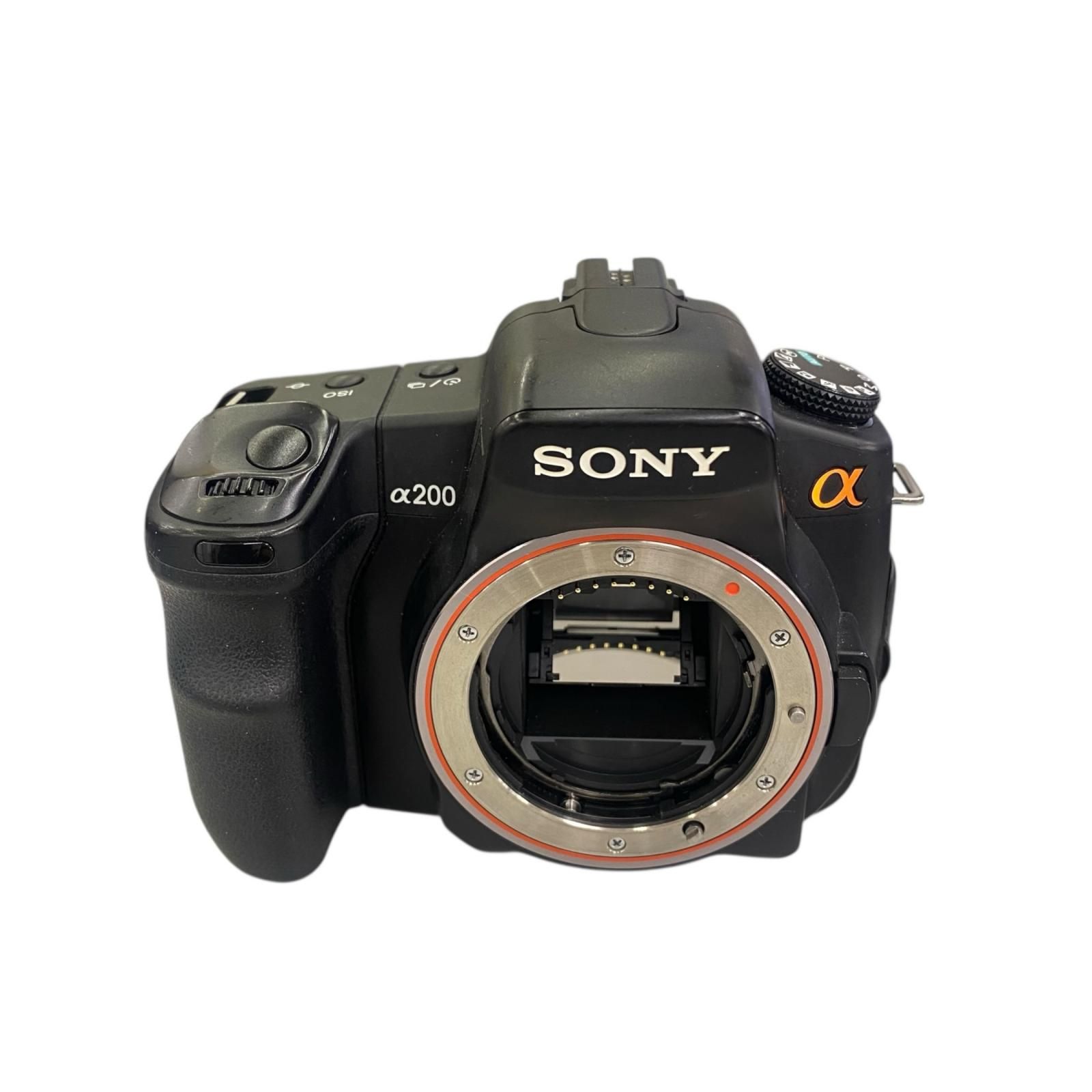 186000 動作未 SONY ソニー デジタル一眼レフカメラレンズセット α200 ブラック