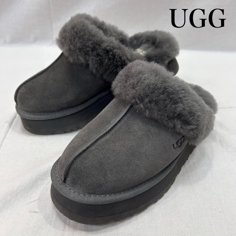 アグ 1122550 WOMENS gray US 7 24 cm スリッポン シープスキン レディース ISItems 古着