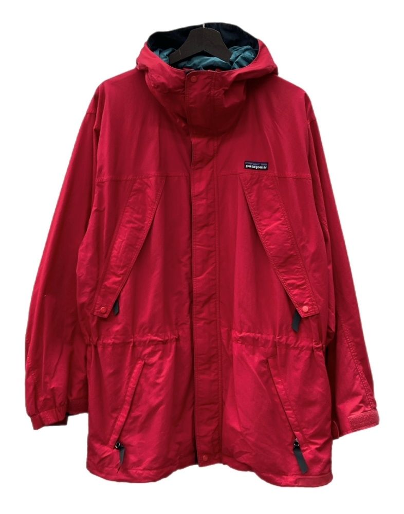 パタゴニア Patagonia JACKET マウンテン ジャケット ダブルジップ ストーム パーカー アウトドア アウター 赤 ロゴ レッド Mサイズ 104 MT 2196
