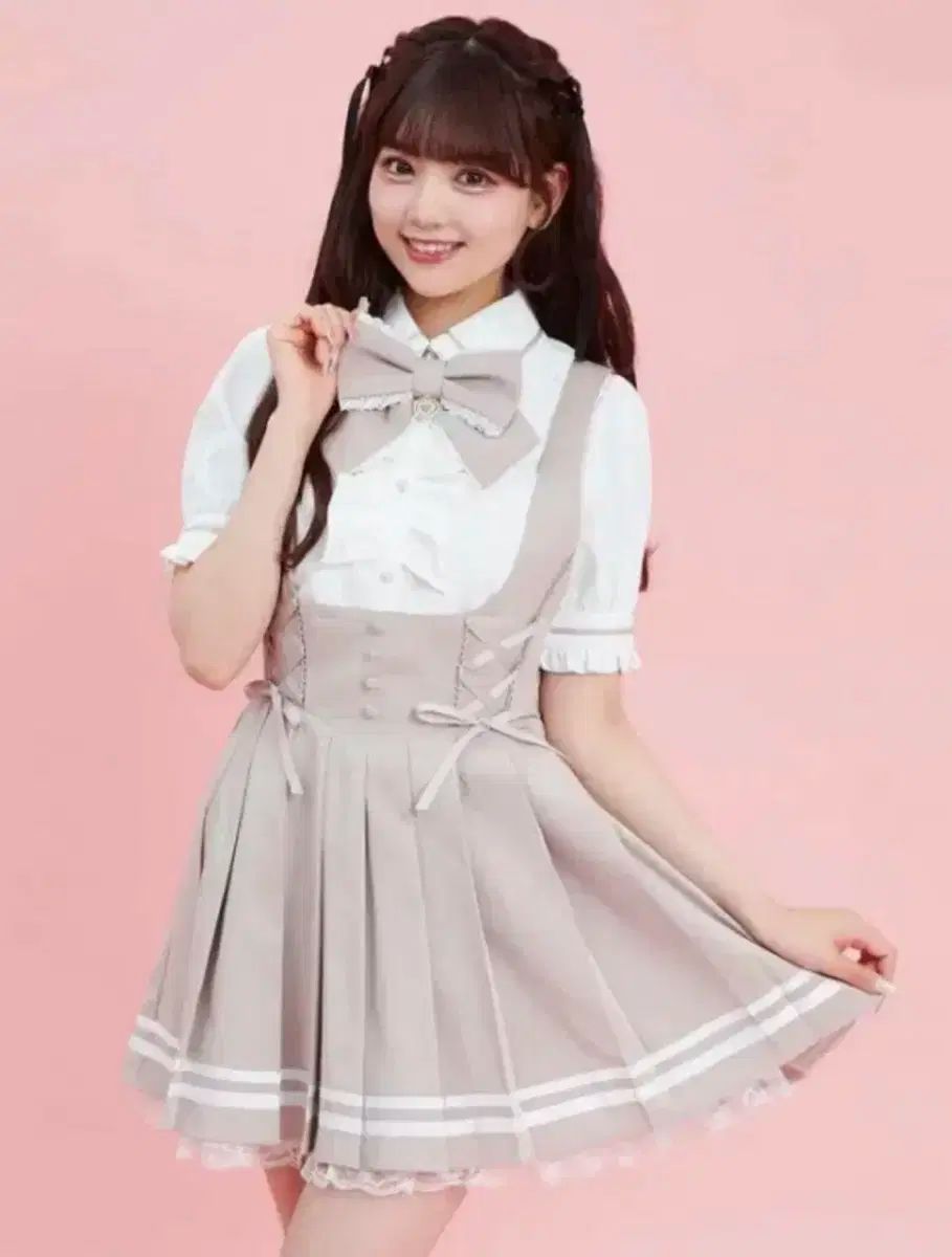 量産型地雷系 薄ピンク シークレットハニー セットアップ スカート ブラウス