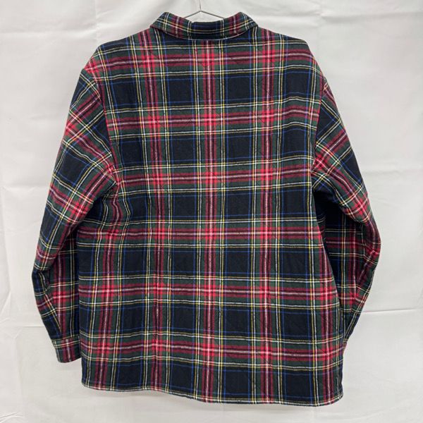 Supreme シュプリーム 21AW Quilted Plaid Flannel Shirt キルテッド プレイド フランネルシャツ XL