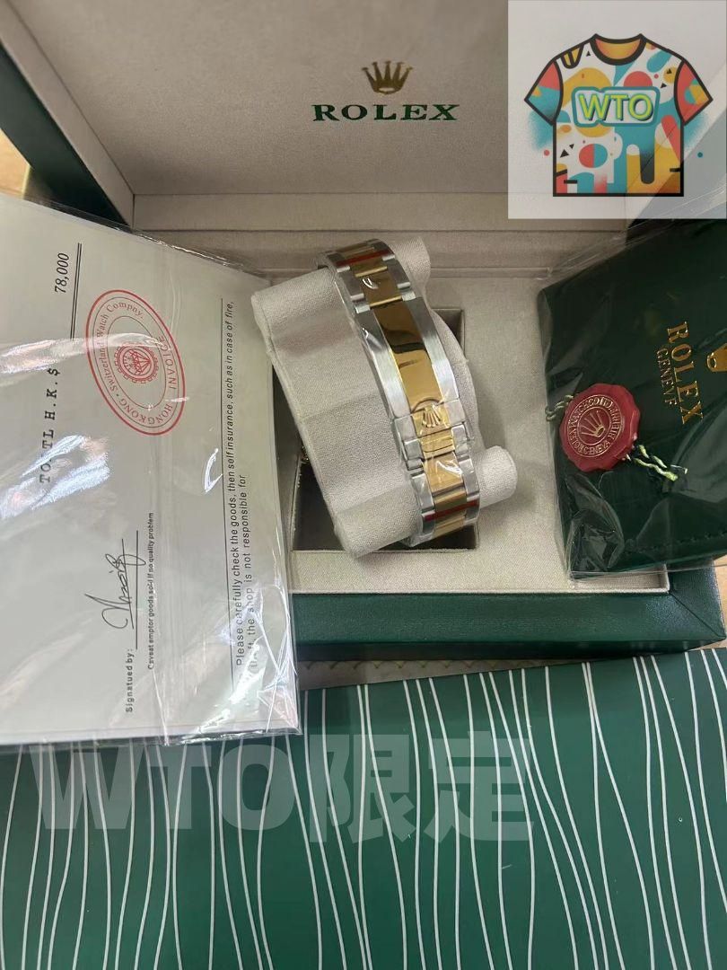  ROLEX 自動巻き時計 ブラック ゴールド｜ ｜ -WTO店名をご ください 自動巻き時計 腕時計(アナログ)