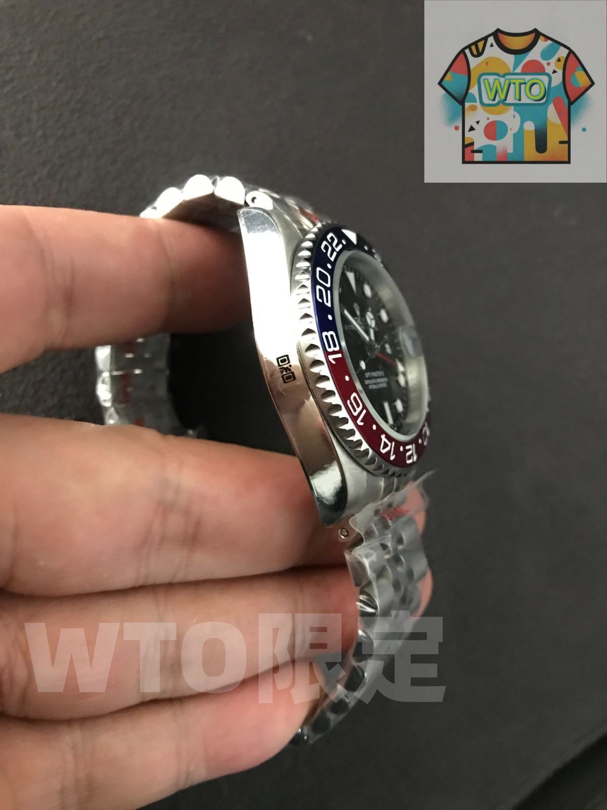  ご 大 です 全機能GMTマスターII 126710 自動巻き WTO通販 WTO店名をご ください WTO輸入 PQI 19 自動巻き時計 腕時計(アナログ)