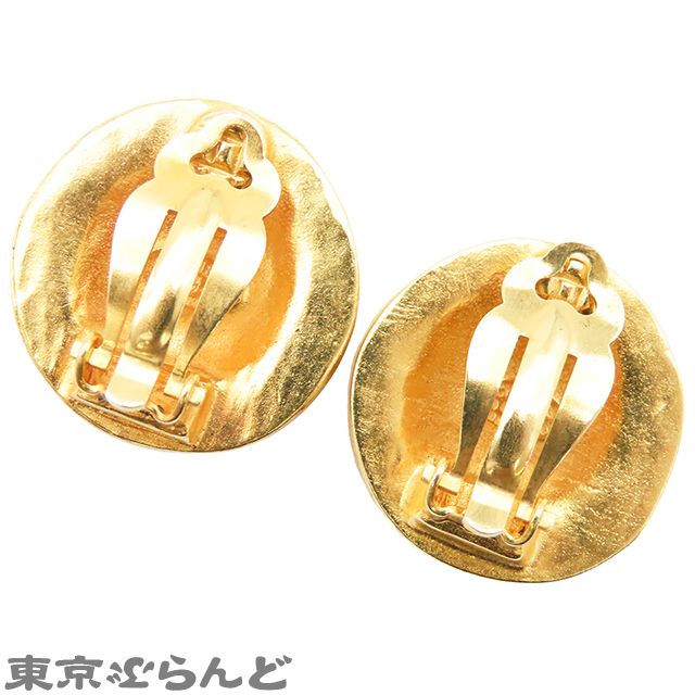 シャネル CHANEL イヤリング ゴールド メタル ココマーク ラウンド ボタン コスチュームジュエリー GP 94 A レディース ヴィンテージ