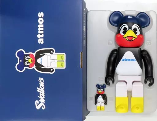 フィギュア BE RBRICK-ベアブリック- atmos × Tokyo Yakult Swallows ＆ 400 東京ヤクルトスワローズ