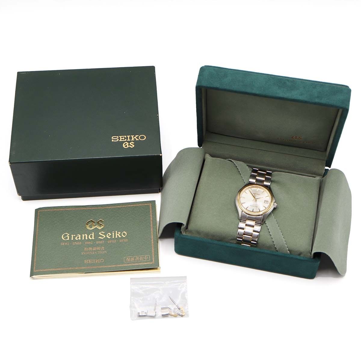  SEIKO セイコー GS グランドセイコー SBGX 002 9 F 62 0 A 20 クォーツ SS YG 箱 取説 25 k 1021 1 腕時計(クォーツ) 腕時計(アナログ)