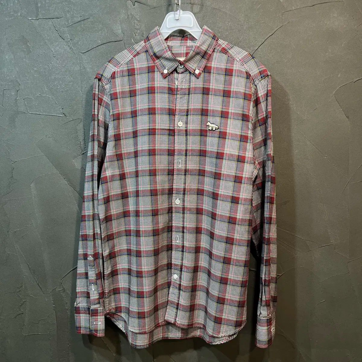 Size 38 メゾンキツネ Maison Kitsune CHECK シャツ