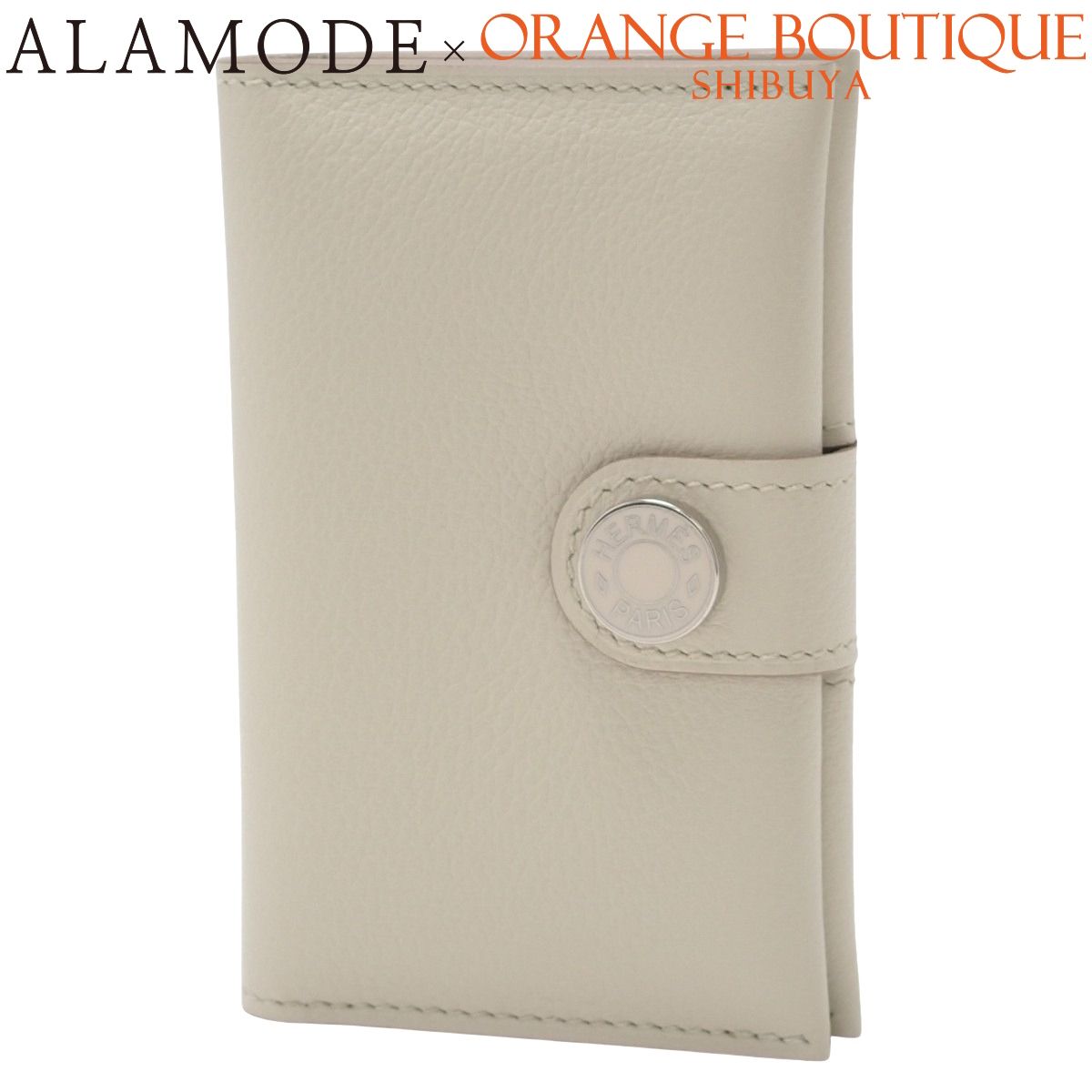 HERMES エルメス RMS カードホルダー ベトン ベージュ エバー パラジウム金具 シルバー金具 W刻印 カードケース パスケース 小物 二つ折り 2つ折り 名刺れ レディース 40802163677 アラモード